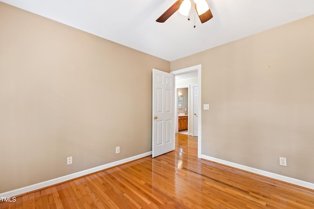 6201 King Croydon Ct, Raleigh, NC 27603 - spare room with ceiling fan and wood finished floors