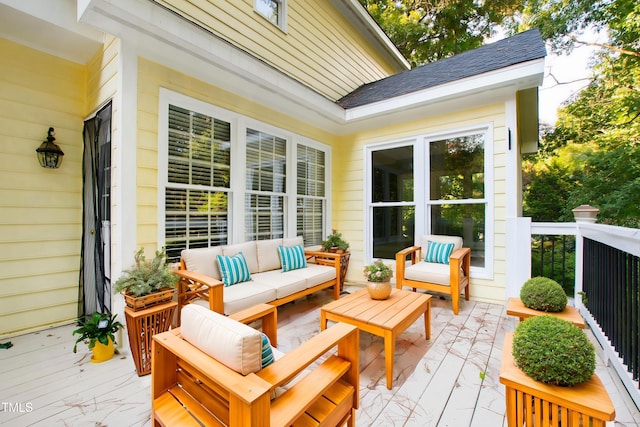 6201 King Croydon Ct, Raleigh, NC 27603 - deck featuring outdoor lounge area