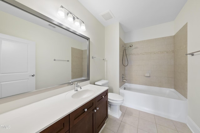 340 Allister Dr Unit 301, Raleigh, NC 27609 - full bathroom with vanity, toilet, tile patterned floors, and shower / washtub combination