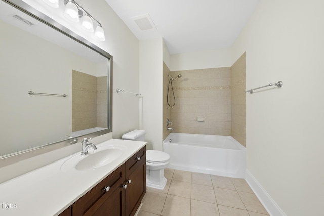 340 Allister Dr Unit 301, Raleigh, NC 27609 - full bath with vanity, toilet, tile patterned floors, and tub / shower combination