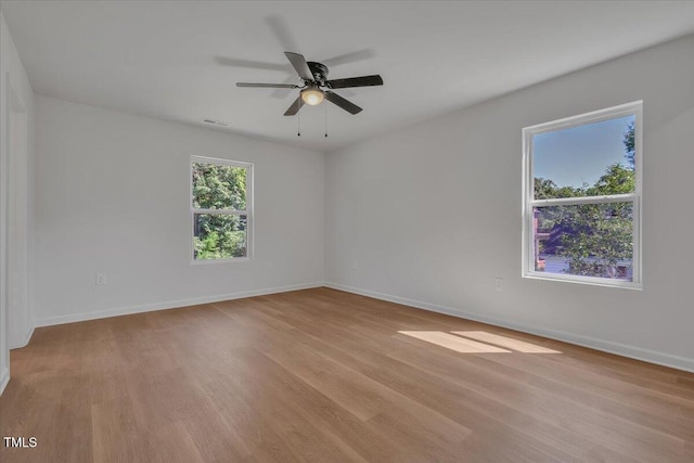 114 Hays St, Oxford, NC 27565 - unfurnished room featuring light wood-type flooring and a ceiling fan