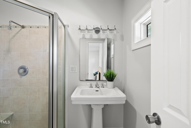 1201 Pond St, Cary, NC 27511 - full bath with a stall shower and a sink