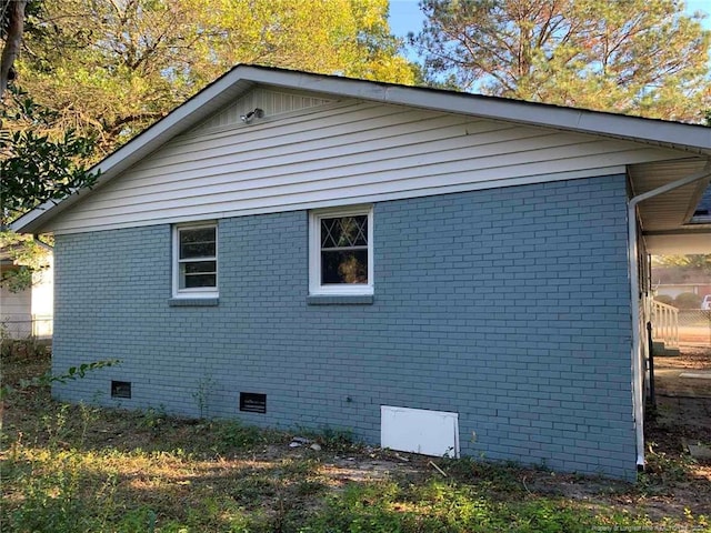 4212 Forest View Dr, Fayetteville, NC 28304 - view of home's exterior featuring crawl space and brick siding