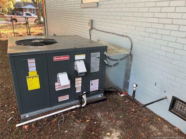 4212 Forest View Dr, Fayetteville, NC 28304 - exterior view of central AC unit and fence