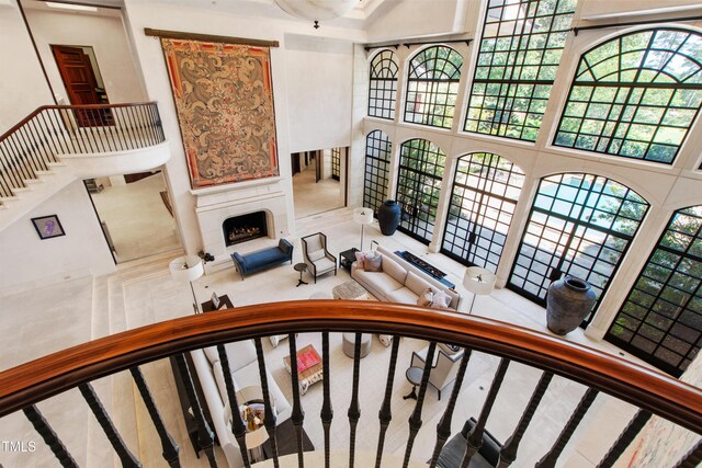 6510 New Market Way, Raleigh, NC 27615 - living area featuring a high ceiling