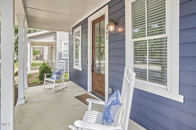 941 W Club Blvd, Durham, NC 27701 - view of patio featuring covered porch