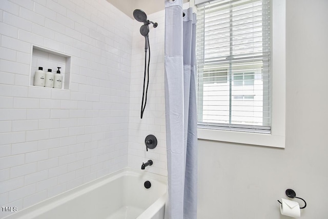 941 W Club Blvd, Durham, NC 27701 - bathroom with shower / bath combo with shower curtain