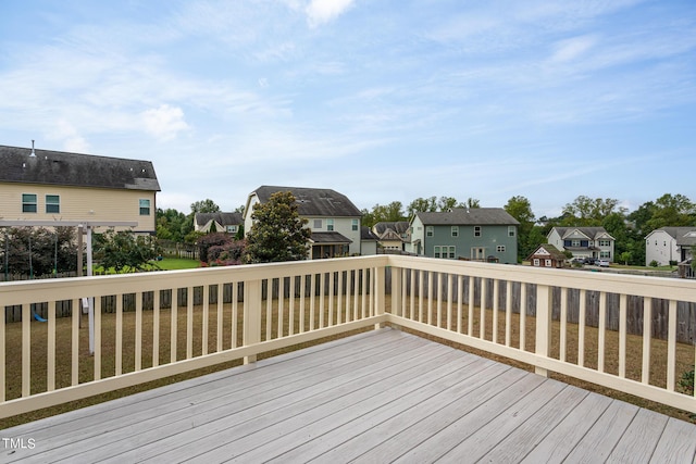 453 Granite Saddle Dr, Rolesville, NC 27571 - wooden deck featuring a residential view