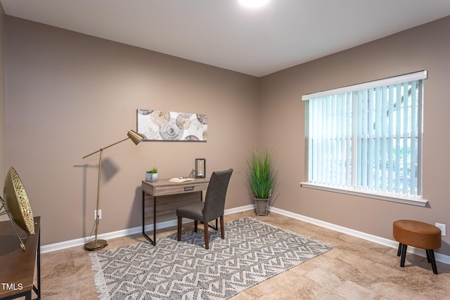 7244 Galon Glen Rd, Raleigh, NC 27613 - office area featuring baseboards