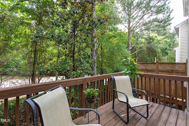 7244 Galon Glen Rd, Raleigh, NC 27613 - view of wooden deck