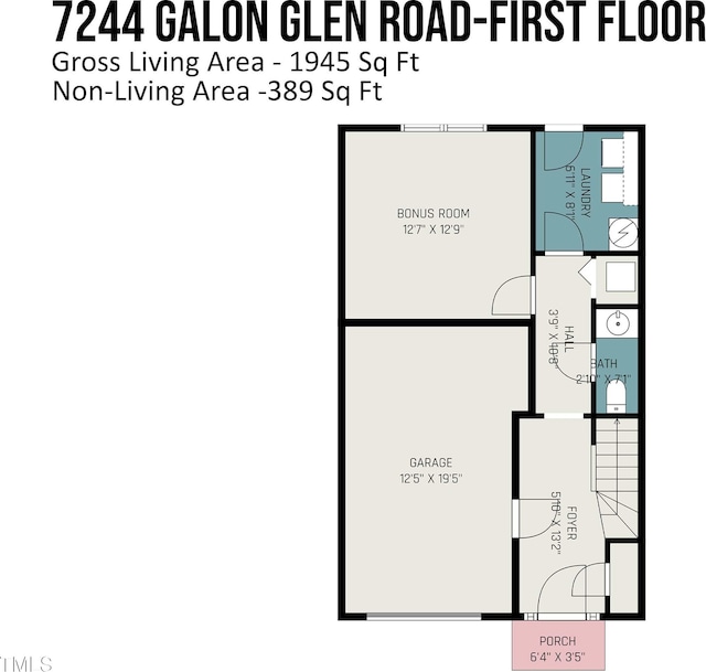7244 Galon Glen Rd, Raleigh, NC 27613 - room layout