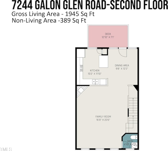 7244 Galon Glen Rd, Raleigh, NC 27613 - home floor plan