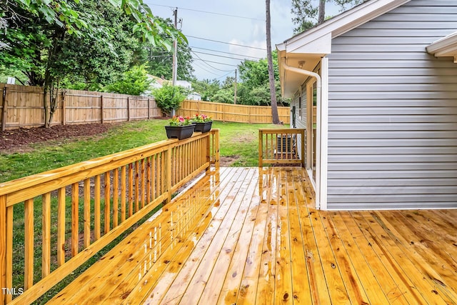 2200 Wyman Pl, Durham, NC 27707 - view of wooden terrace