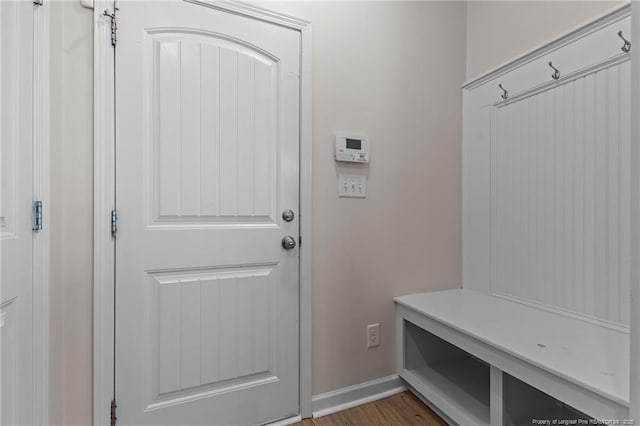 4572 Headwind Dr, Fayetteville, NC 28306 - mudroom with light wood-style floors and baseboards