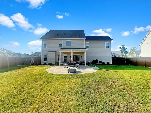 196 Wedgefield Dr, Raeford, NC 28376 - rear view of property with a patio area
