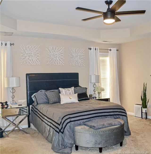 196 Wedgefield Dr, Raeford, NC 28376 - bedroom with carpet, baseboards, and ceiling fan