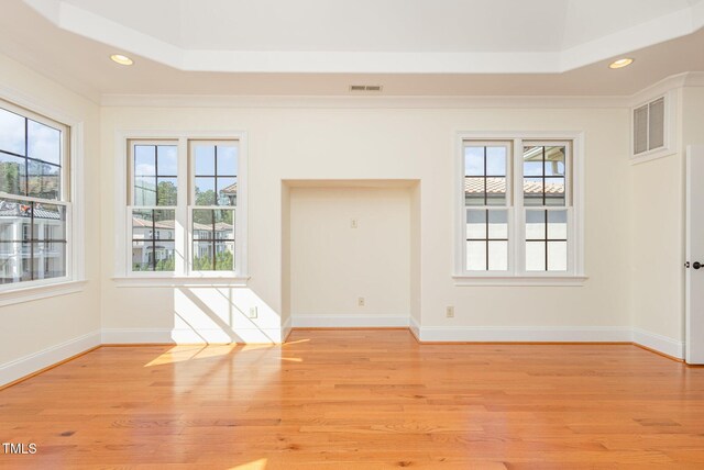 15 Treviso Pl, Durham, NC 27707 - spare room with light wood-style floors, recessed lighting, and baseboards