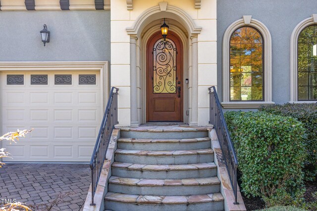 15 Treviso Pl, Durham, NC 27707 - property entrance with stucco siding