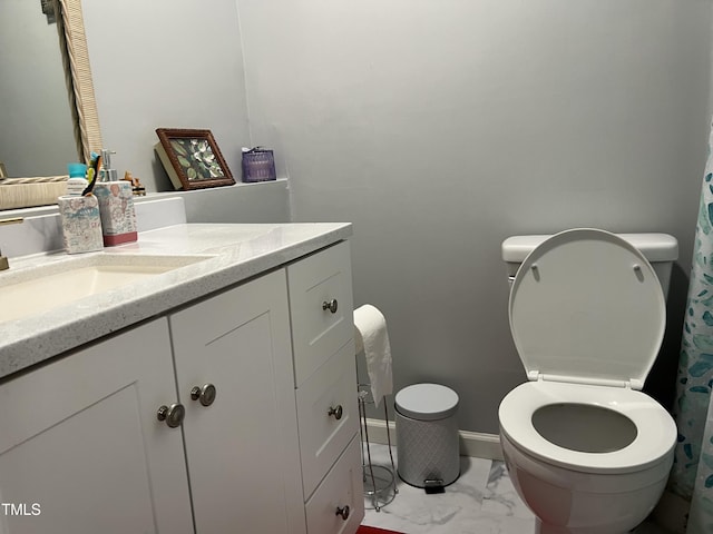 122 Button Rd, Morrisville, NC 27560 - bathroom with marble look tiles and vanity