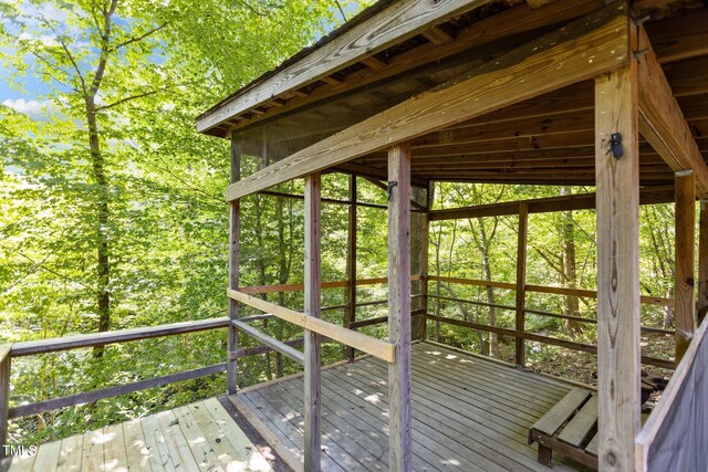 5900 Ebenezer Church Rd, Raleigh, NC 27612 - view of wooden terrace