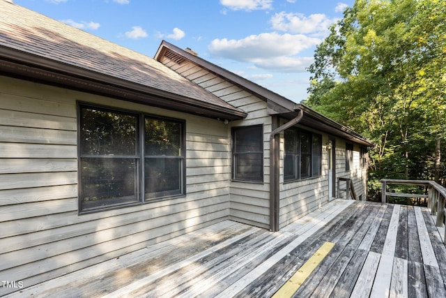 5900 Ebenezer Church Rd, Raleigh, NC 27612 - view of wooden deck
