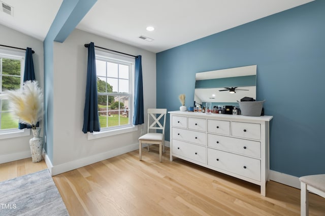 2004 Tennessee Rd, Durham, NC 27704 - bedroom with light wood-style flooring, multiple windows, baseboards, and recessed lighting