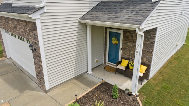 2004 Tennessee Rd, Durham, NC 27704 - entrance to property with stone siding and roof with shingles