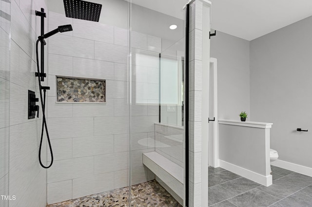 1003 E Sterlington Pl, Apex, NC 27502 - full bath with a shower stall, toilet, and baseboards