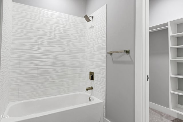 1003 E Sterlington Pl, Apex, NC 27502 - full bathroom with  shower combination and baseboards