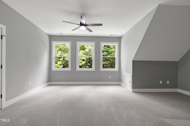 1003 E Sterlington Pl, Apex, NC 27502 - bonus room featuring a ceiling fan, carpet floors, and baseboards