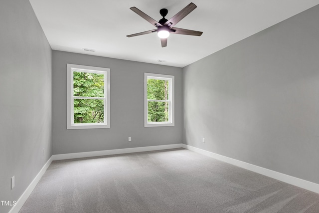 1003 E Sterlington Pl, Apex, NC 27502 - unfurnished room with ceiling fan, baseboards, and carpet flooring