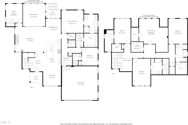 1003 E Sterlington Pl, Apex, NC 27502 - floor plan / room layout