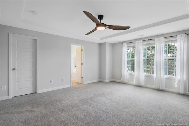 633 Amusement Dr, Hope Mills, NC 28348 - spare room with carpet flooring, a ceiling fan, and baseboards