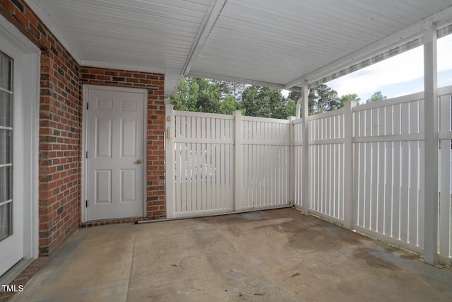 106 Irene Ct, Rocky Mount, NC 27804 - view of patio / terrace featuring fence