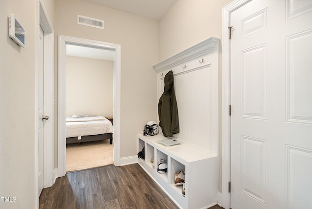 111 Laporte Path, Garner, NC 27529 - mudroom with dark wood-style floors and baseboards