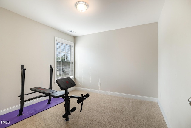 111 Laporte Path, Garner, NC 27529 - exercise room featuring carpet flooring and baseboards