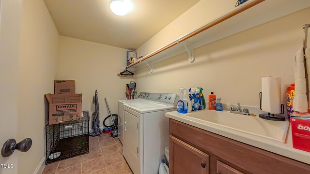 99 Grassy Creek Way, Chapel Hill, NC 27517 - washroom with light tile patterned floors, cabinet space, independent washer and dryer, and baseboards