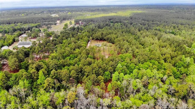 bird's eye view of a heavily wooded area