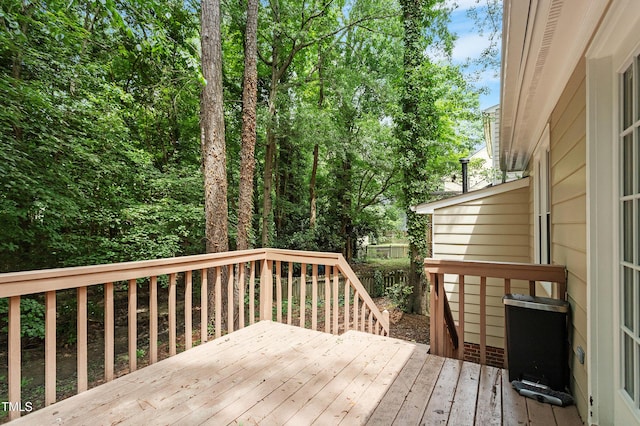 4401 Liverpool Ln, Raleigh, NC 27604 - view of wooden deck