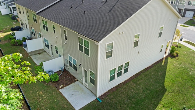 view from above of property