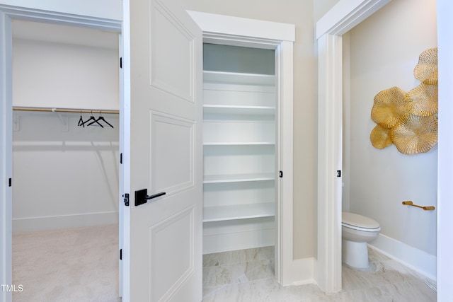 view of closet