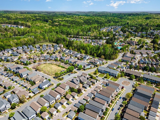 241 Serenity Hill Cir, Chapel Hill, NC 27516 - aerial view of property's location featuring a forest and nearby suburban area