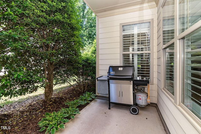 241 Serenity Hill Cir, Chapel Hill, NC 27516 - view of patio featuring a grill