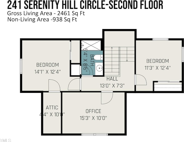 241 Serenity Hill Cir, Chapel Hill, NC 27516 - floor plan / room layout