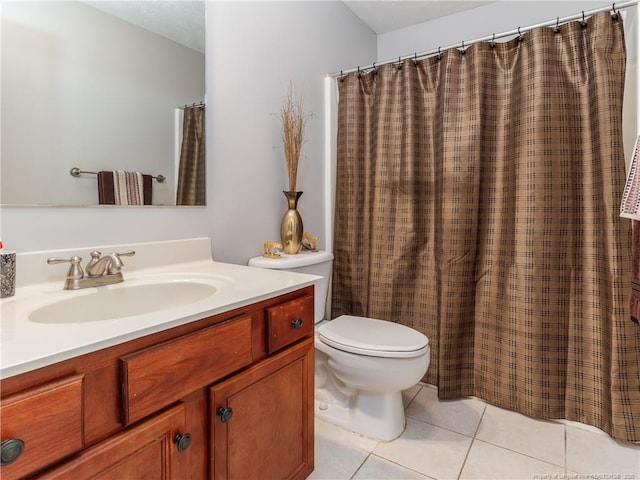 2815 Prioress Dr, Fayetteville, NC 28306 - bathroom featuring tile patterned flooring, vanity, and toilet