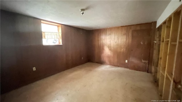 4313 Wellington Dr, Fayetteville, NC 28314 - basement featuring wood walls