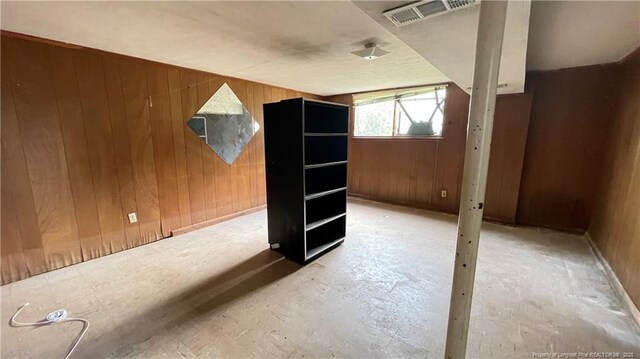 4313 Wellington Dr, Fayetteville, NC 28314 - basement featuring wood walls