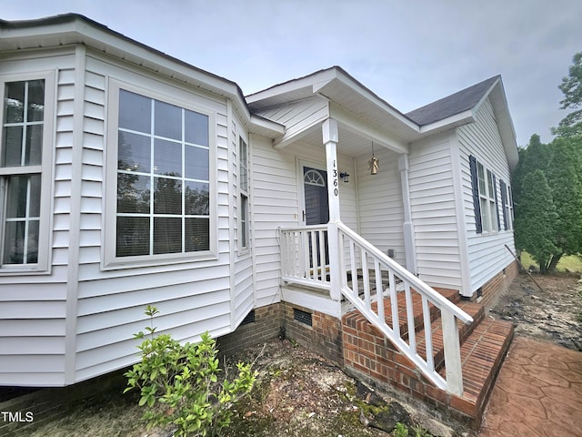 1360 Honeycutt Rd, Willow Springs, NC 27592 - view of exterior entry with crawl space