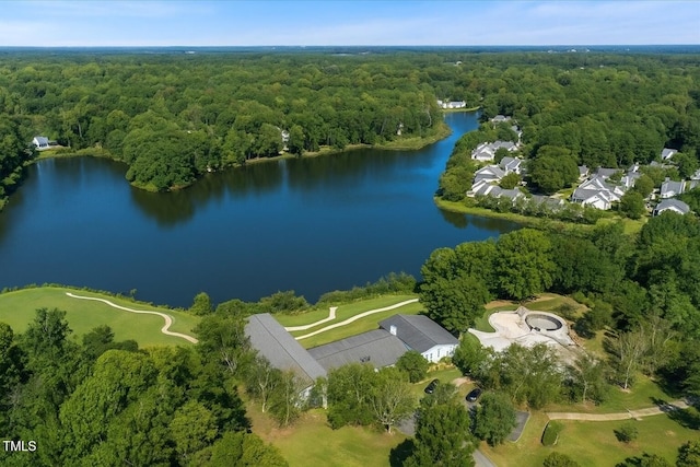 103 Lakeway Ct, Cary, NC 27511 - aerial overview of property's location with a forest and a large body of water