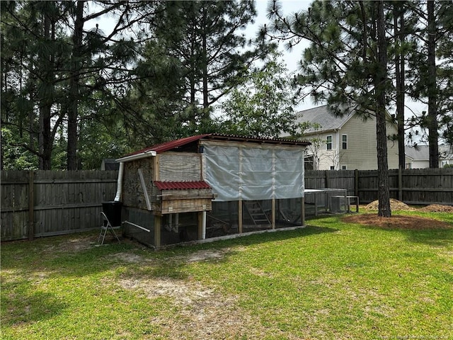 view of poultry coop